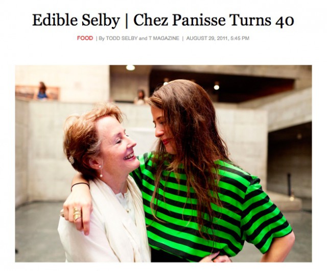 Selby撮影：Chez Panisse 40周年