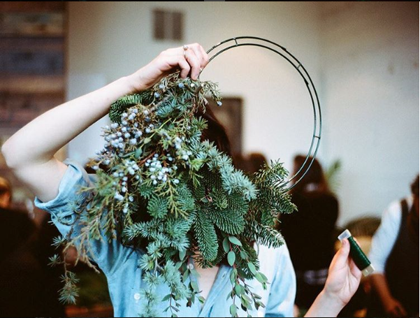 Christmas Wreath Workshop by Amy Merrick